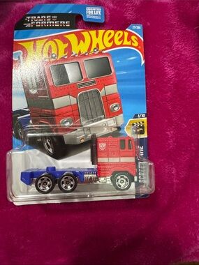 Transformers Red & Blue Semi Truck Toy